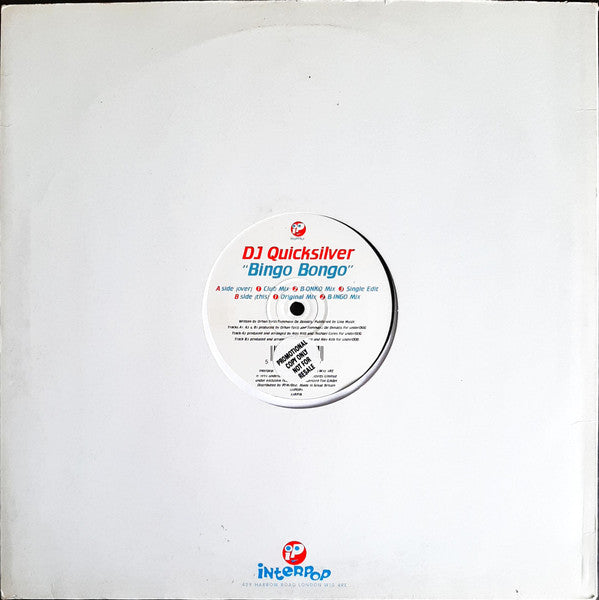 DJ Quicksilver : Bingo Bongo (12")