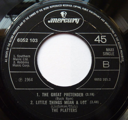The Platters : Smoke Gets In Your Eyes (7", Maxi, Pap)
