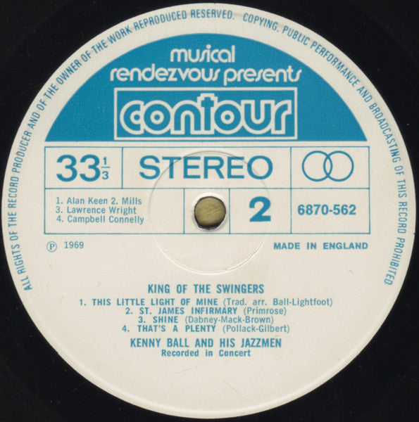 Kenny Ball And His Jazzmen : King Of The Swingers (LP, Album, Comp)