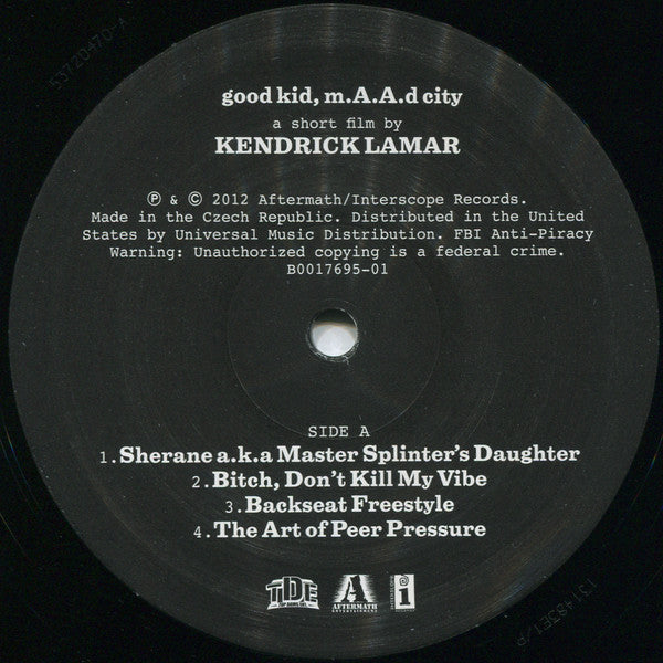 Kendrick Lamar : Good Kid, M.A.A.D City (2xLP, Album, Dlx, RE, Gat)