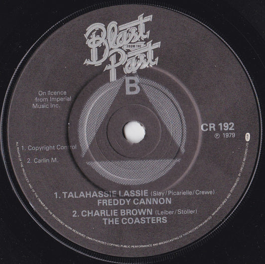 The Coasters / Freddy Cannon : Yakety Yak / Talahassie Lassie / Charlie Brown (7")