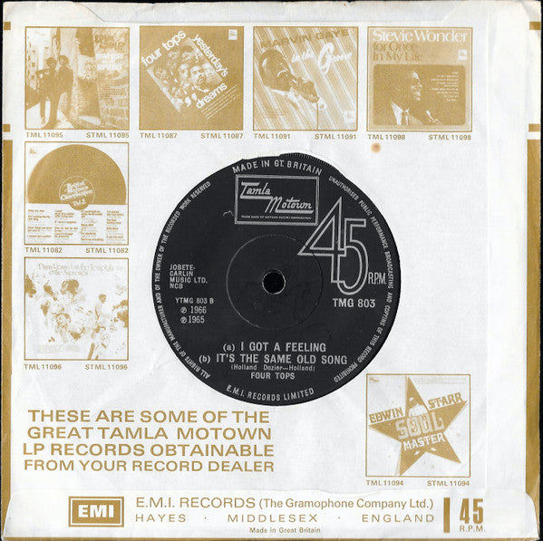 Four Tops : Bernadette (7", Single)