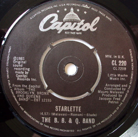 B.B. & Q. Band* : I'll Cut You Loose (7")