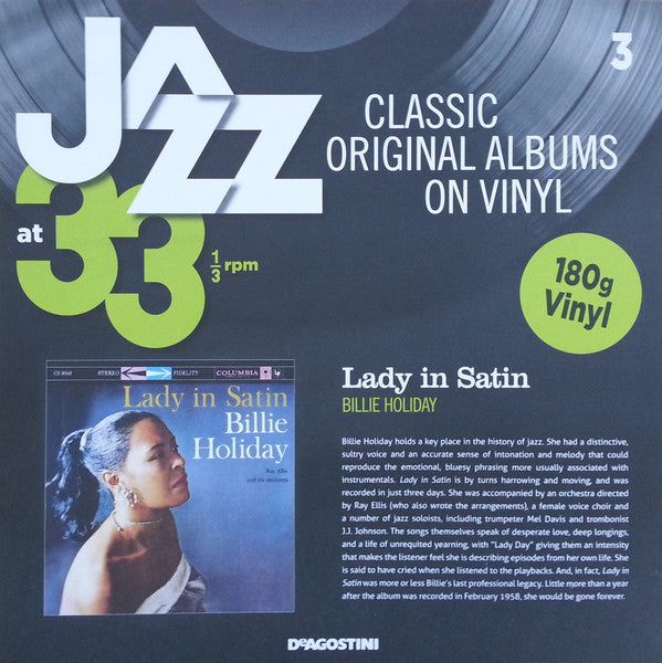 Billie Holiday With Ray Ellis And His Orchestra : Lady In Satin (LP, Album, RE, 180)