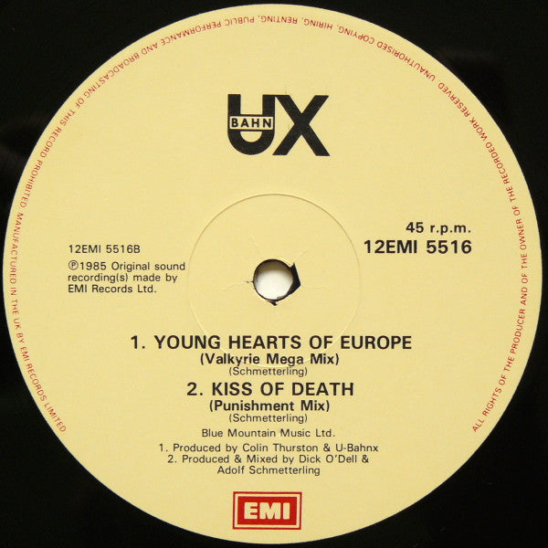 U-BahnX : Young Hearts Of Europe (12")