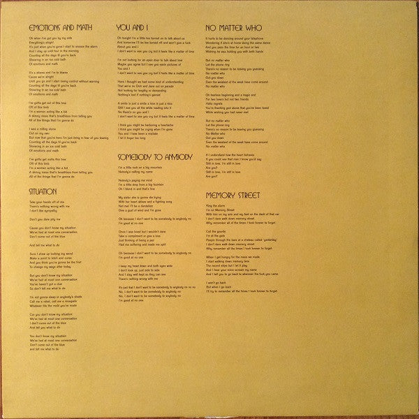 Margaret Glaspy : Emotions And Math (LP, Album)