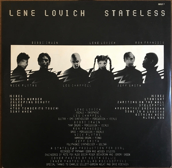 Lene Lovich : Stateless (LP, Album, RE, Yel)