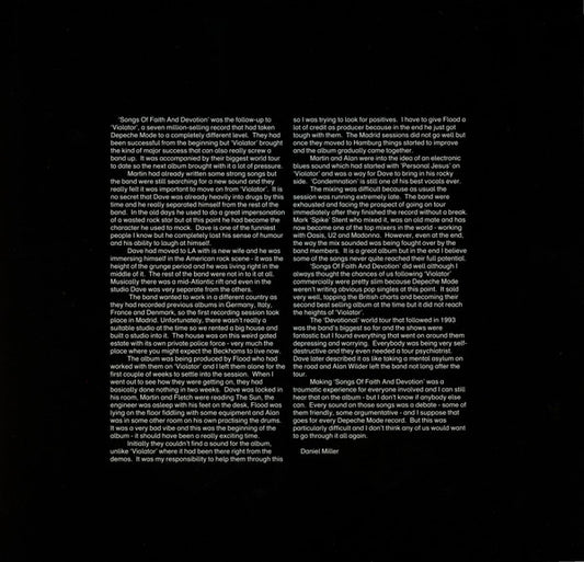 Depeche Mode : Songs Of Faith And Devotion (LP, Album, RE, RM, Gat)