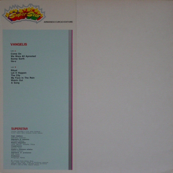 Vangelis : Vangelis (LP, Album, RE)