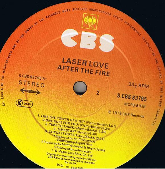 After The Fire : Laser Love (LP, Album)