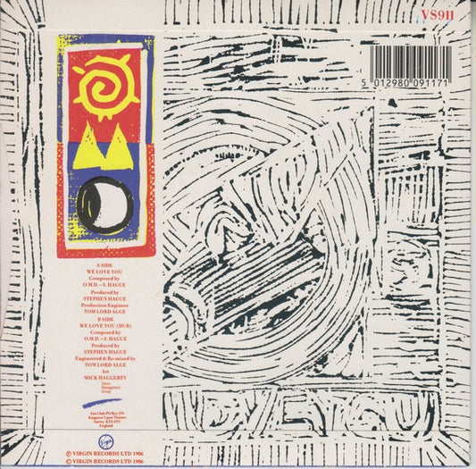 Orchestral Manœuvres In The Dark* : We Love You (7", Single)