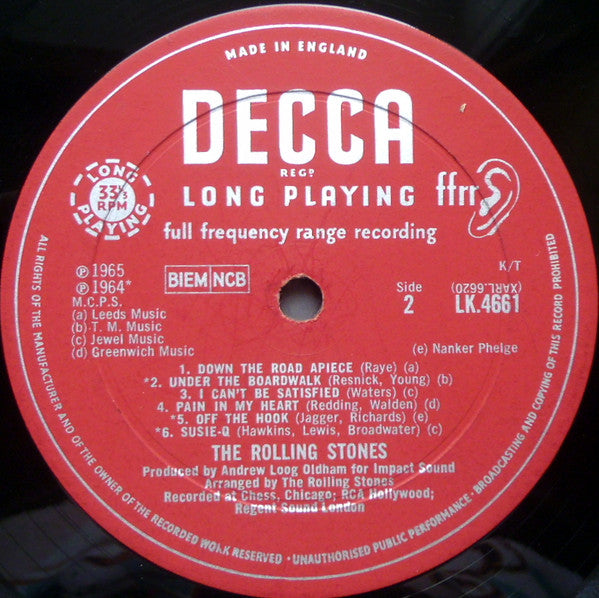 The Rolling Stones : No. 2 (LP, Album, Mono, Pas)