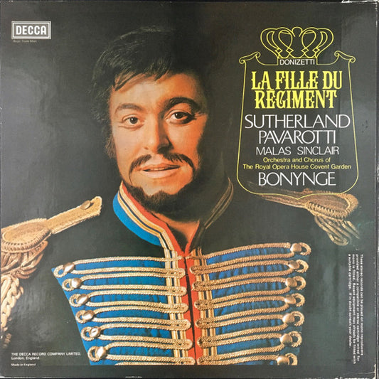 Donizetti* – Sutherland* ∙ Pavarotti* ∙ Malas* ∙ Sinclair* ∙ Orchestra* And Chorus Of The Royal Opera House, Covent Garden ∙ Bonynge* : La Fille Du Régiment (2xLP, RE + Box)