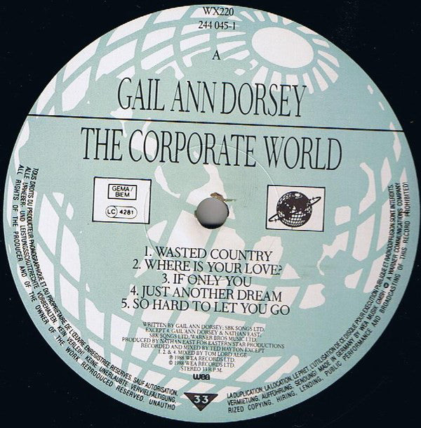 Gail Ann Dorsey : The Corporate World (LP, Album)
