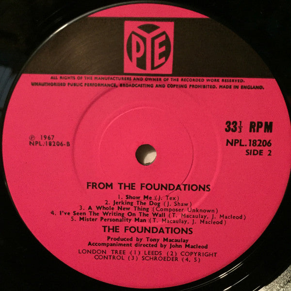 The Foundations : From The Foundations (LP, Album, Mono)