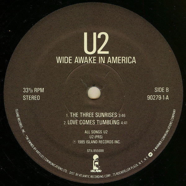 U2 : Wide Awake In America (12", EP)