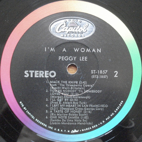 Peggy Lee : I'm A Woman (LP, Album, Scr)