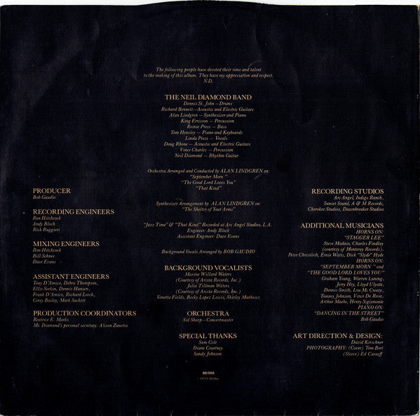 Neil Diamond : September Morn (LP, Album)