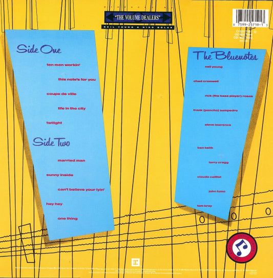 Neil Young & The Bluenotes (5) : This Note's For You (LP, Album)