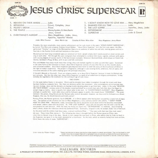 Mike Trounce, Mike Allen (8), Martin Jay, Jenny Mason : Jesus Christ Superstar (Excerpts From The Rock Opera) (LP, Album)