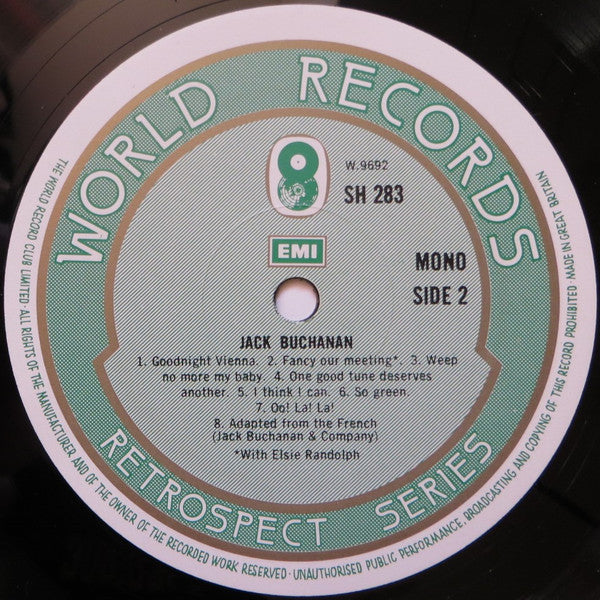 Jack Buchanan : Jack Buchanan (LP, Comp, Mono, RM)