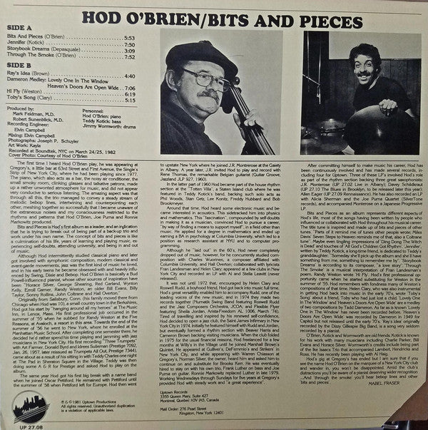 Hod O'Brien : Bits And Pieces (LP, Album)