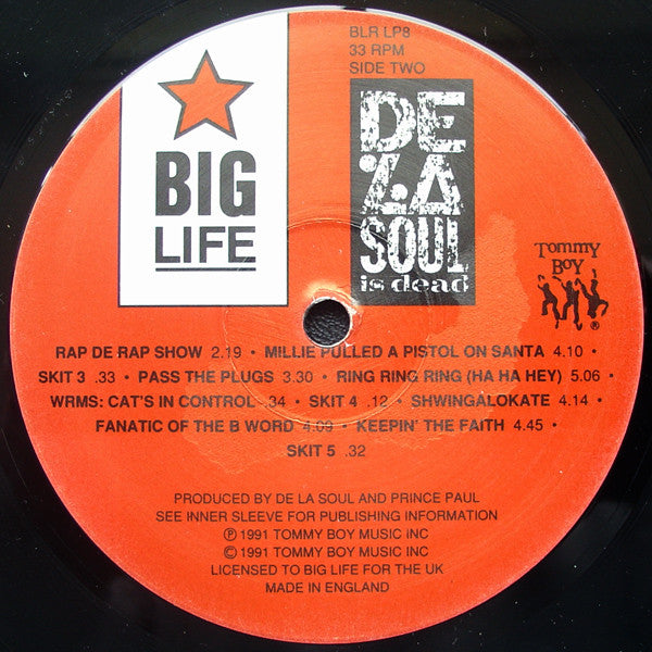 De La Soul : De La Soul Is Dead (LP, Album)