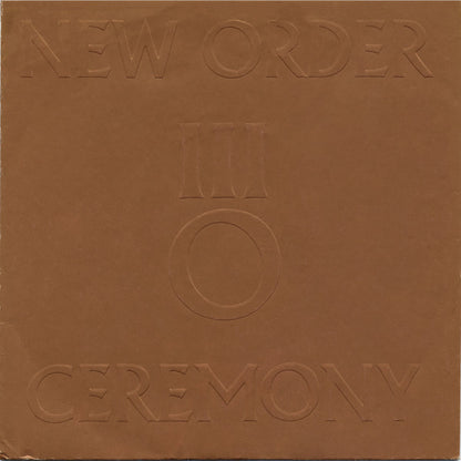 New Order : Ceremony (7", Single, Lyn)