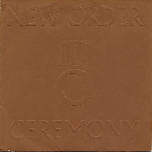 New Order : Ceremony (7", Single, Lyn)