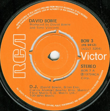 David Bowie : DJ (7", Single)