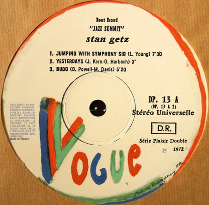 Stan Getz / Dave Brubeck : Jazz Summit (2xLP, Comp, Gat)