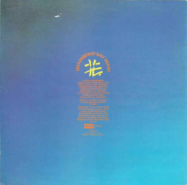 Wah! : Remember (12", Single)