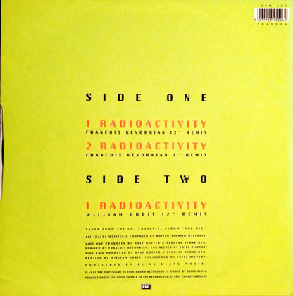Kraftwerk : Radioactivity (12", Single)