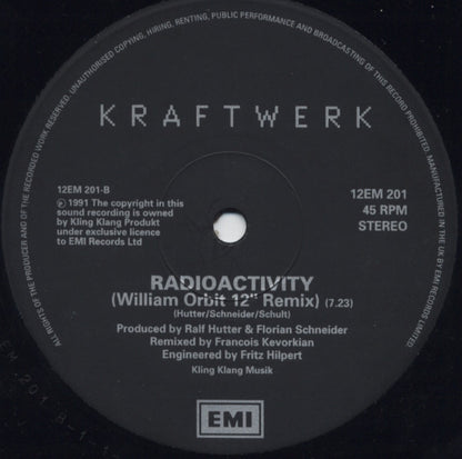 Kraftwerk : Radioactivity (12", Single)
