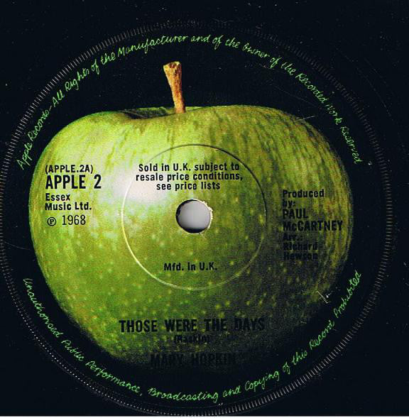 Mary Hopkin : Those Were The Days (7", Single, Sol)