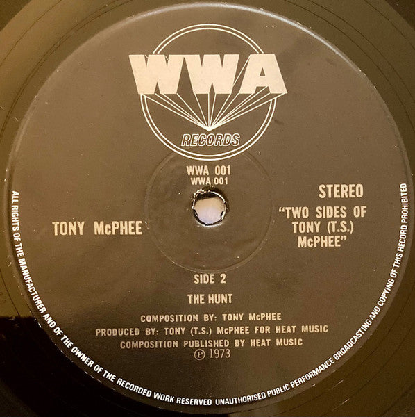 Tony McPhee : The Two Sides Of Tony (T.S.) McPhee (LP, Album, Die)
