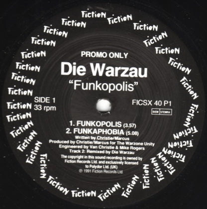 Die Warzau : Funkopolis (12", Single, Promo)