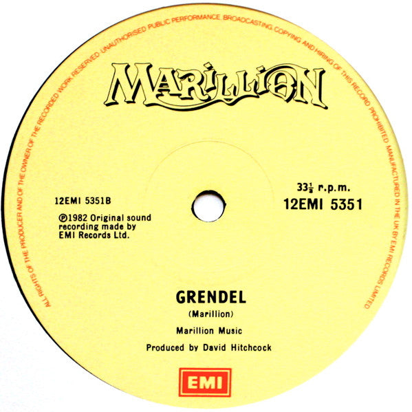 Marillion : Market Square Heroes (12", Single, Cre)