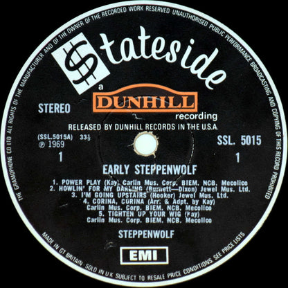 Steppenwolf : Early Steppenwolf (LP, Album)