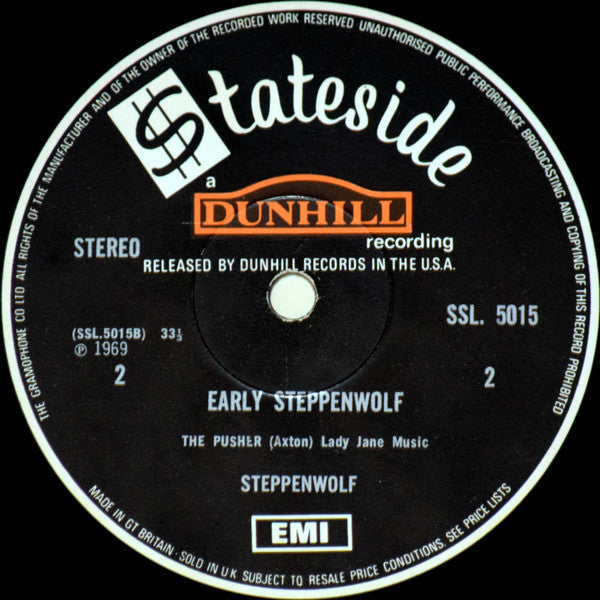 Steppenwolf : Early Steppenwolf (LP, Album)