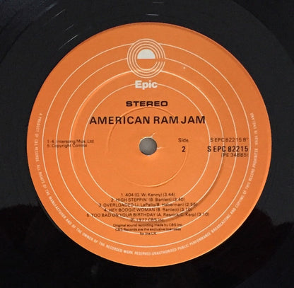 Ram Jam : Ram Jam (LP, Album, Ame)