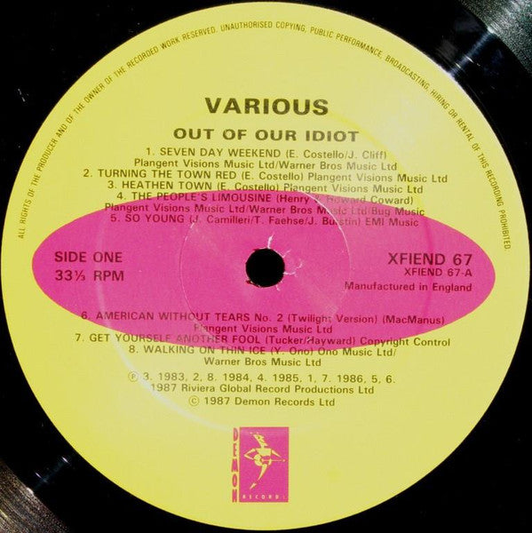 Various : Out Of Our Idiot (LP, Album, Comp)