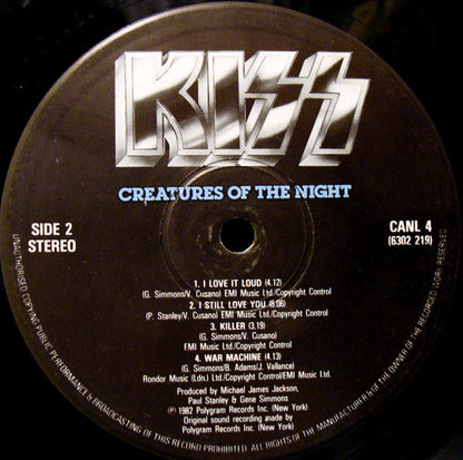 Kiss : Creatures Of The Night (LP, Album)