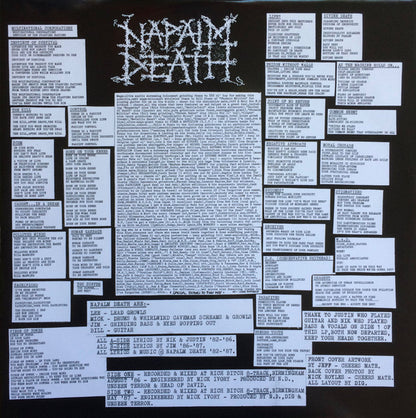 Napalm Death : Scum (LP, Album, RE, RM, RP)