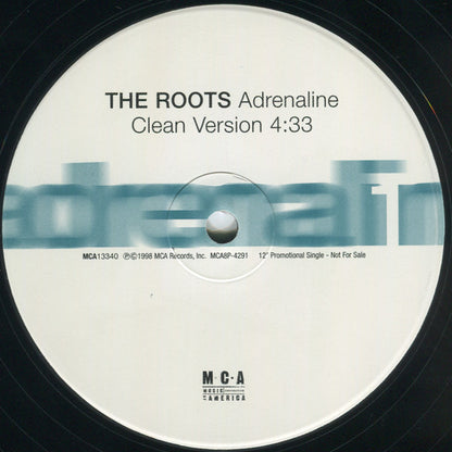 The Roots : Adrenaline (12", Single, Promo)