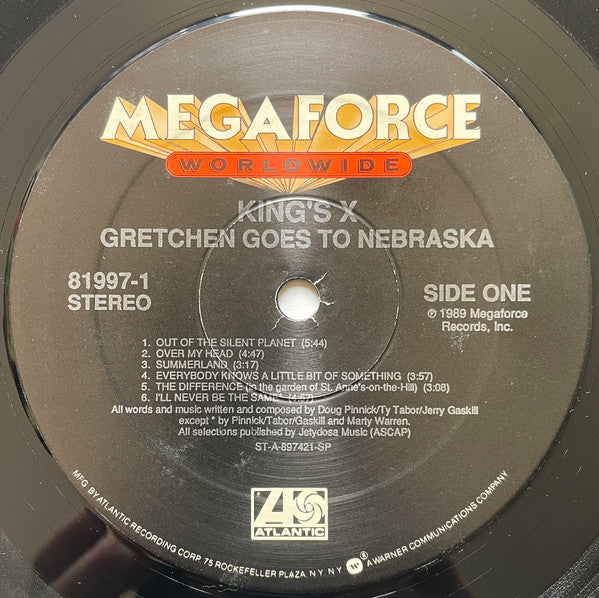 King's X : Gretchen Goes To Nebraska  (LP, Album, Spe)