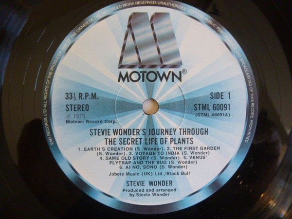 Stevie Wonder : Journey Through The Secret Life Of Plants (2xLP, Album, P/Mixed)