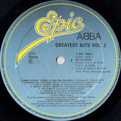 ABBA : Greatest Hits Vol. 2 (LP, Album, Comp, Net)