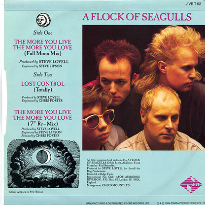 A Flock Of Seagulls : The More You Live, The More You Love (12", Single)