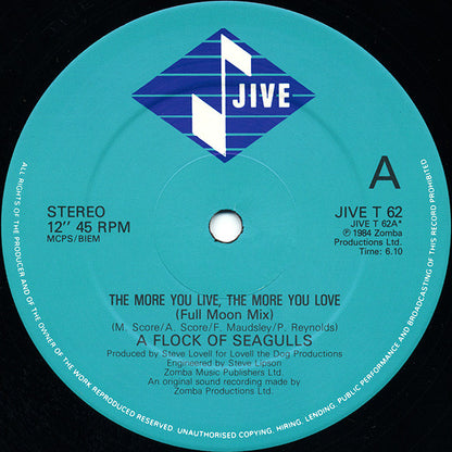 A Flock Of Seagulls : The More You Live, The More You Love (12", Single)